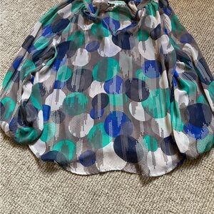 Pleione Multicolor Patterned Blouse